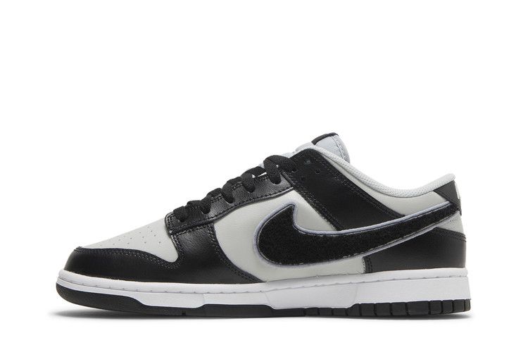 Nike Dunk Low Chenille Swoosh Black Grey
