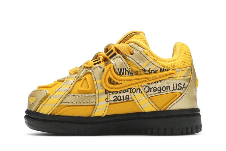 Nike Air Rubber Dunk Off-White University Gold (TD)