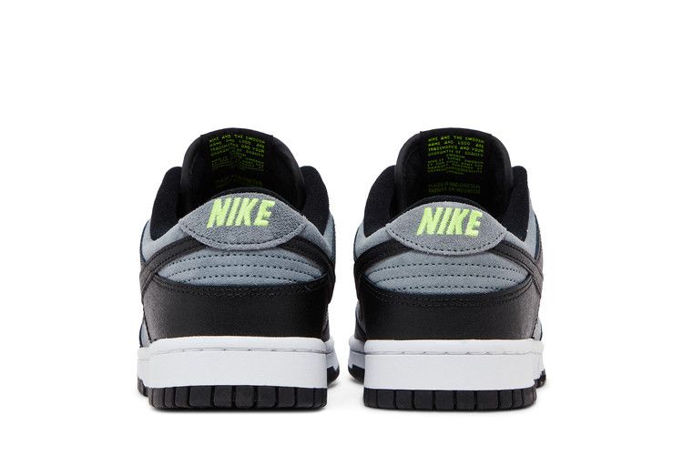 Nike Dunk Low Black Cool Grey Volt Mini Swoosh