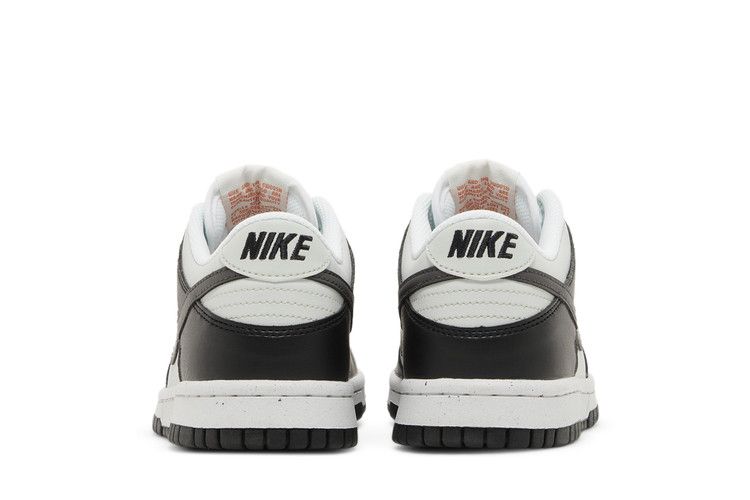 Nike Dunk Low Black Bright Mandarin Mini Swoosh (GS)