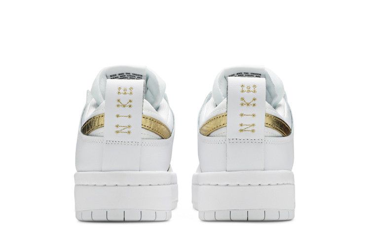 Nike Dunk Low Disrupt White Metallic Gold (Women's)