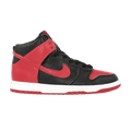Nike Dunk High Tumbled Leather Black Varsity Red
