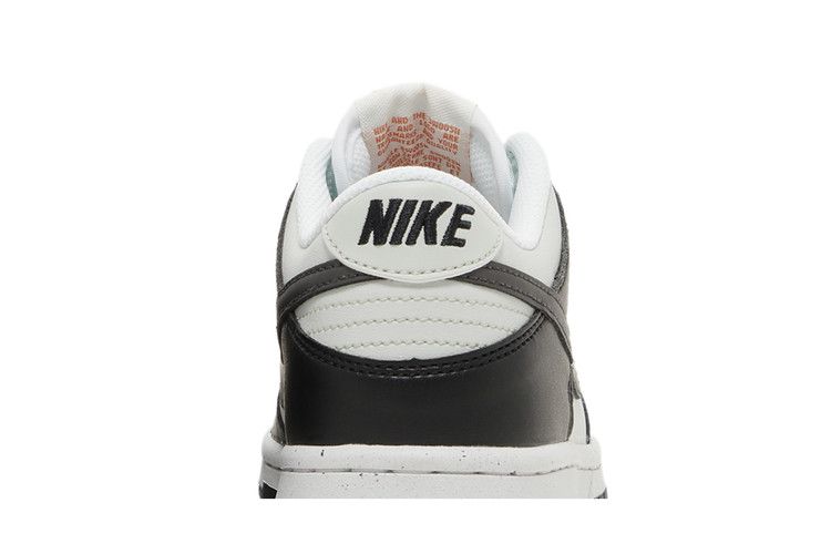 Nike Dunk Low Black Bright Mandarin Mini Swoosh (GS)