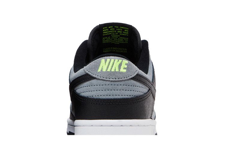 Nike Dunk Low Black Cool Grey Volt Mini Swoosh