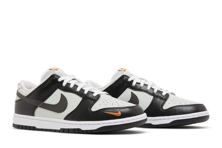 Nike Dunk Low Black Total Orange Mini Swoosh