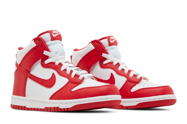 Nike Dunk High Championship White Red (Red Tongue Tag) (GS)