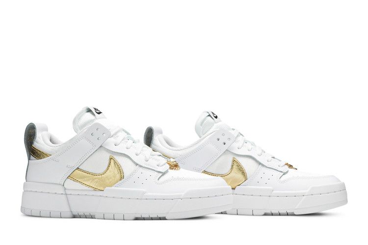 Nike Dunk Low Disrupt White Metallic Gold (Women's)