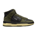 Nike Dunk High Up Medium Olive Black Velvet Brown Wolf Grey (Women's)