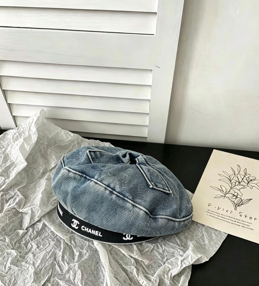 CC Beret Blue in Demin Cotton 212668