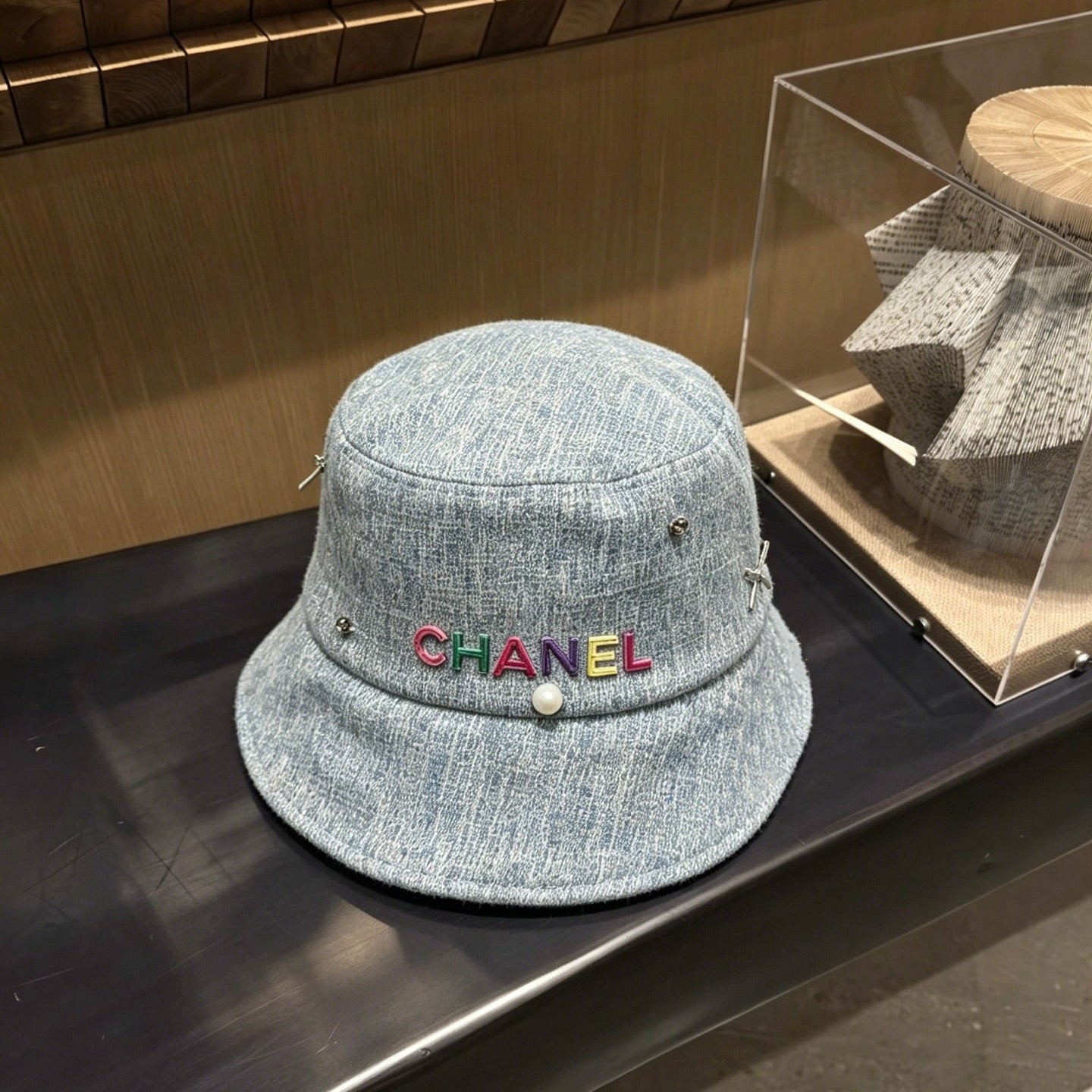 CC Bucket Hat Blue Demin Cotton 212655