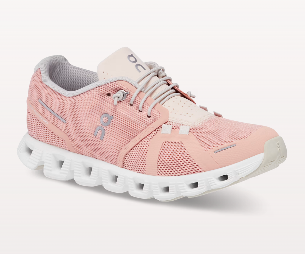 On Womens Cloud 5 - Rose/Shell (59.98556)