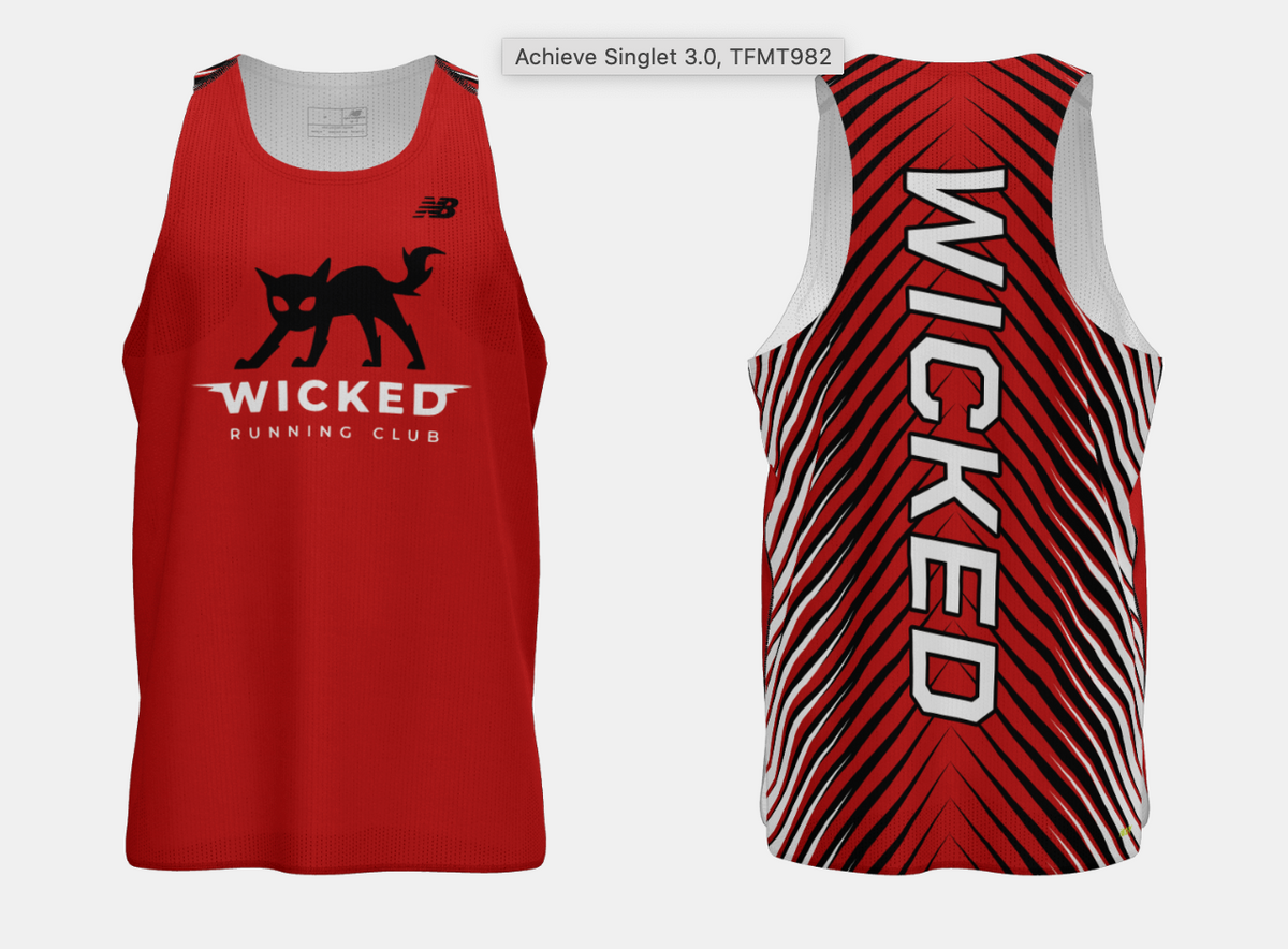 Wicked Running Club - Achieve Singlet Men's (TFMT982)
