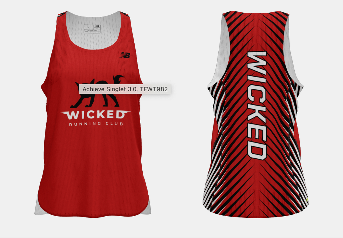 Wicked Running Club - Achieve Singlet Women's (TFWT982)