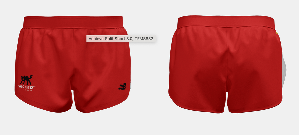 Wicked Running Club - Achieve Split Short Men's (TFMS832)