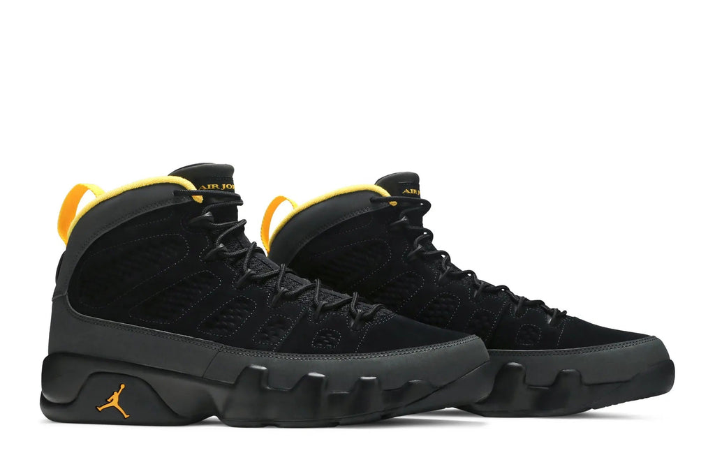 Jordan 9 Retro ‘Dark Charcoal University Gold’