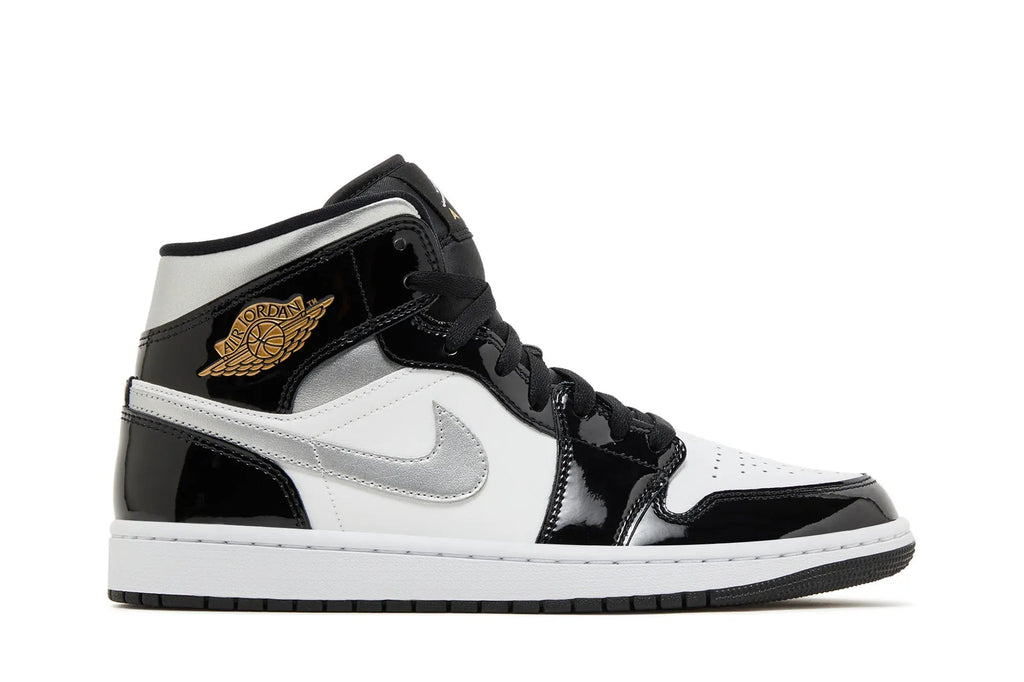 Jordan 1 Mid SE 'Black White Metallic Silver'