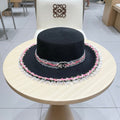 Chanel Flat-Top Straw Hat