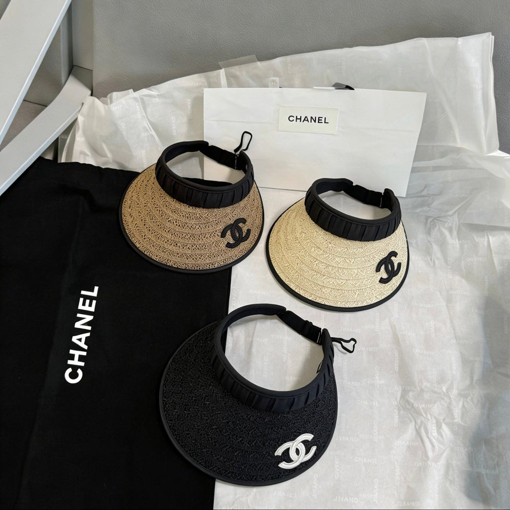 CC Straw Fabric Visor Cap 212940