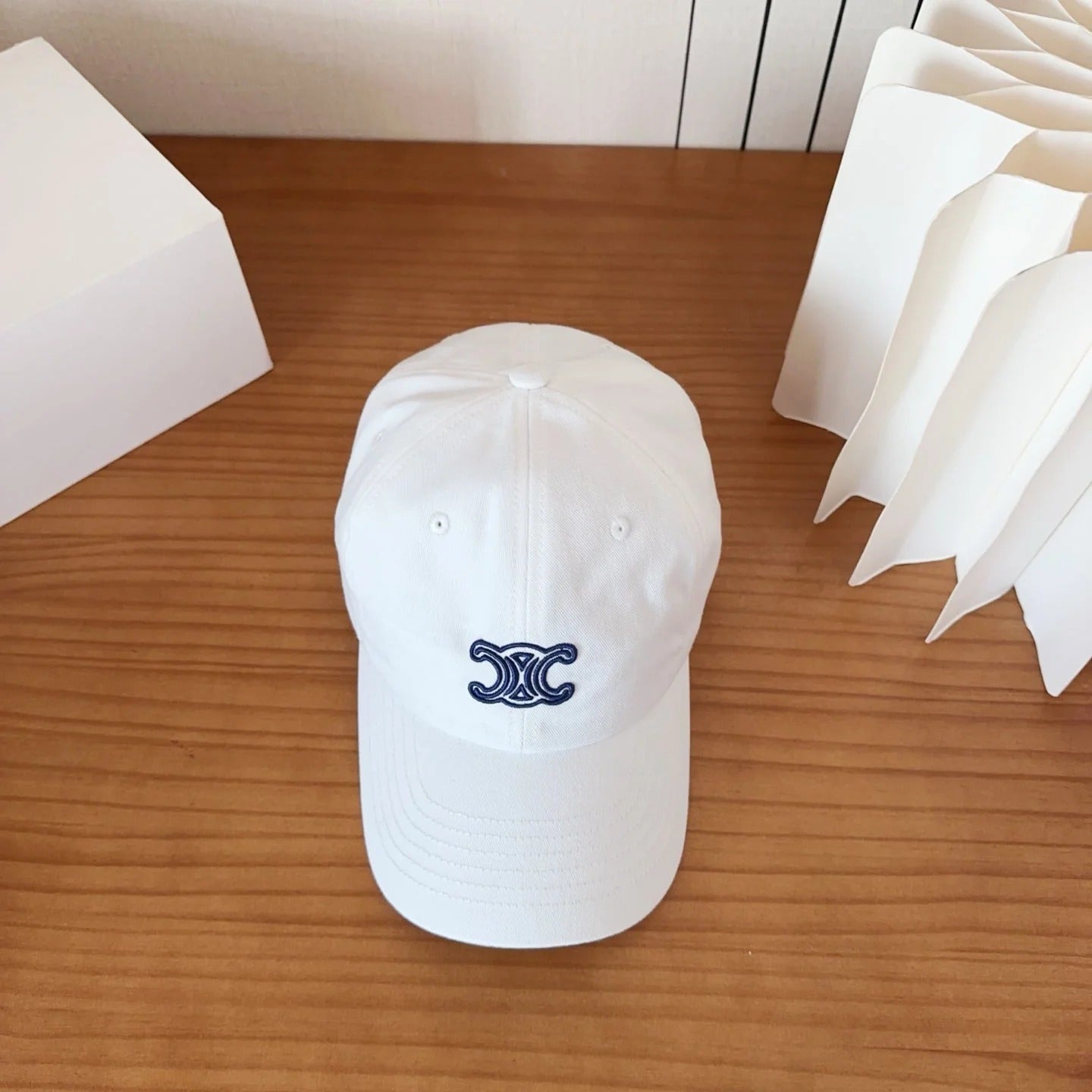 Celine Triomphe Baseball Cap Cotton 236302