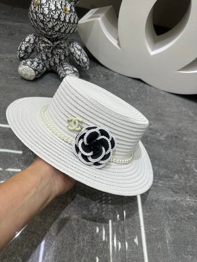 CC Straw Hat With Flower 262141