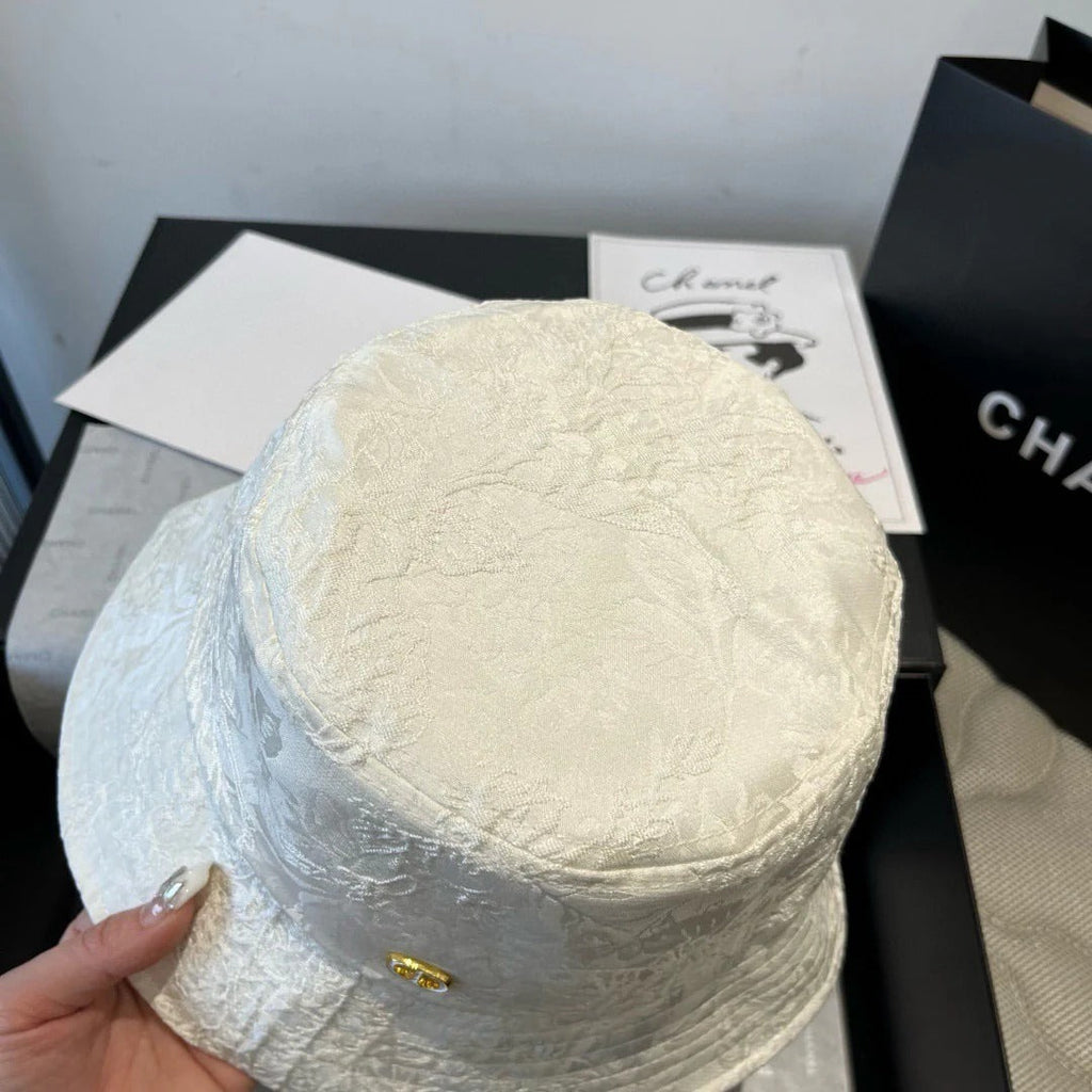 Dior Bucket Jacquard Fabric With Floral Pattern Hat 221086