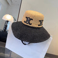 CL Raffia Black Beige Straw Hat 269031