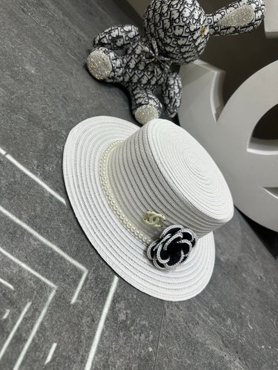 CC Straw Hat With Flower 262141