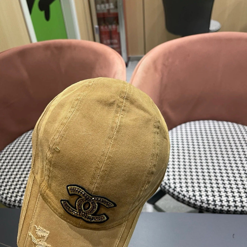 Chanel Embroidered Logo Cap 221124