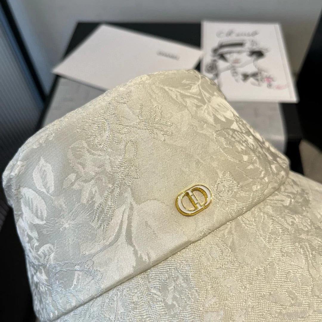 Dior Bucket Jacquard Fabric With Floral Pattern Hat 221086