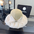 CC Bow-tie Beige Cream Bucket Hat 269014