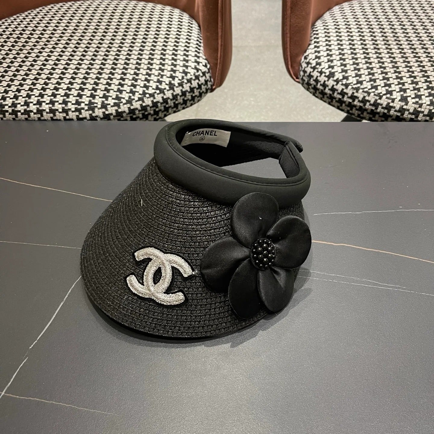 Chanel Straw Sun Hat 196007