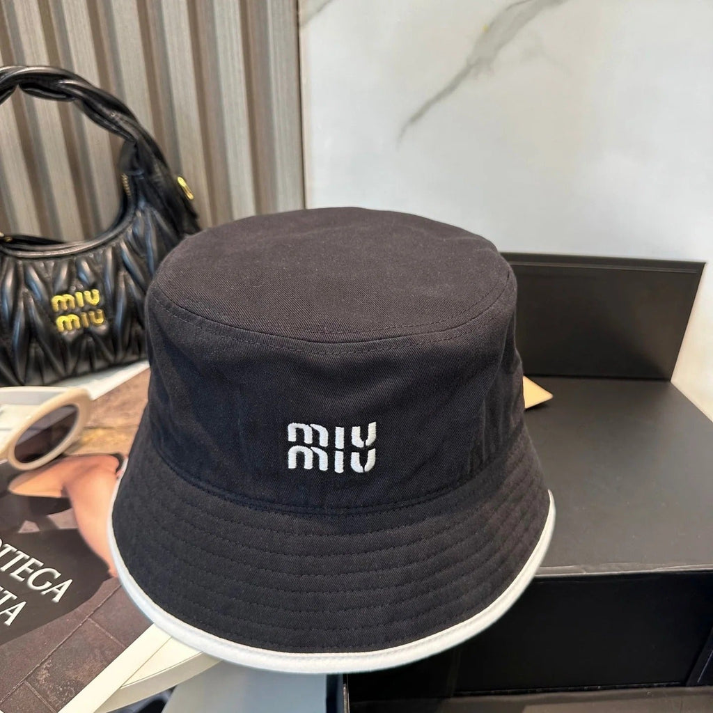 Miumiu Embroidered Two-tone Bucket Hat 229381