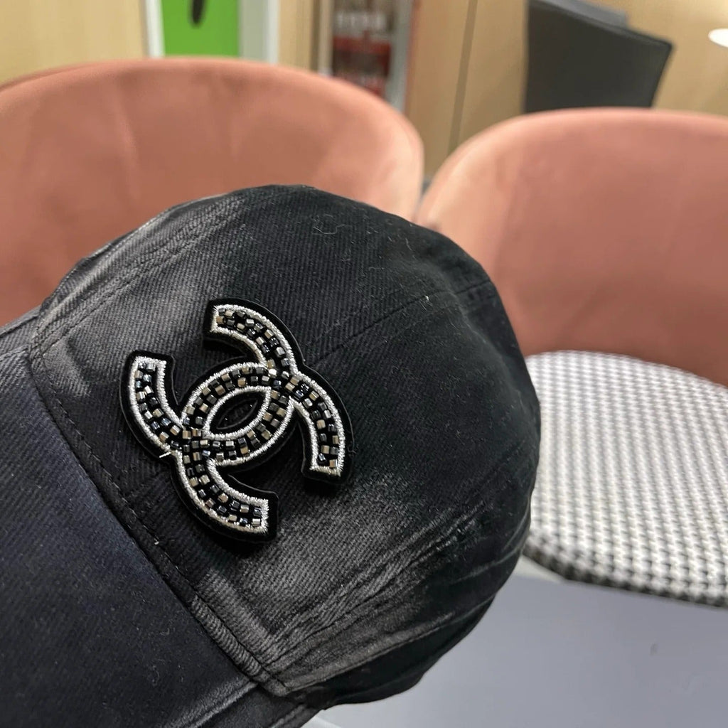 Chanel Embroidered Logo Cap 221124