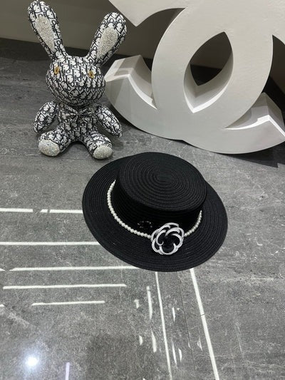 CC Straw Hat With Flower 262141