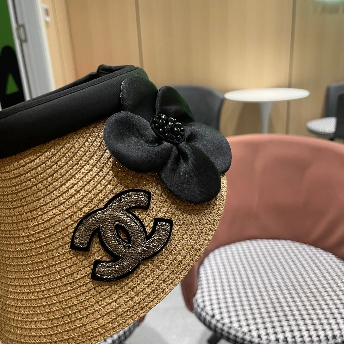 Chanel Straw Sun Hat 196007