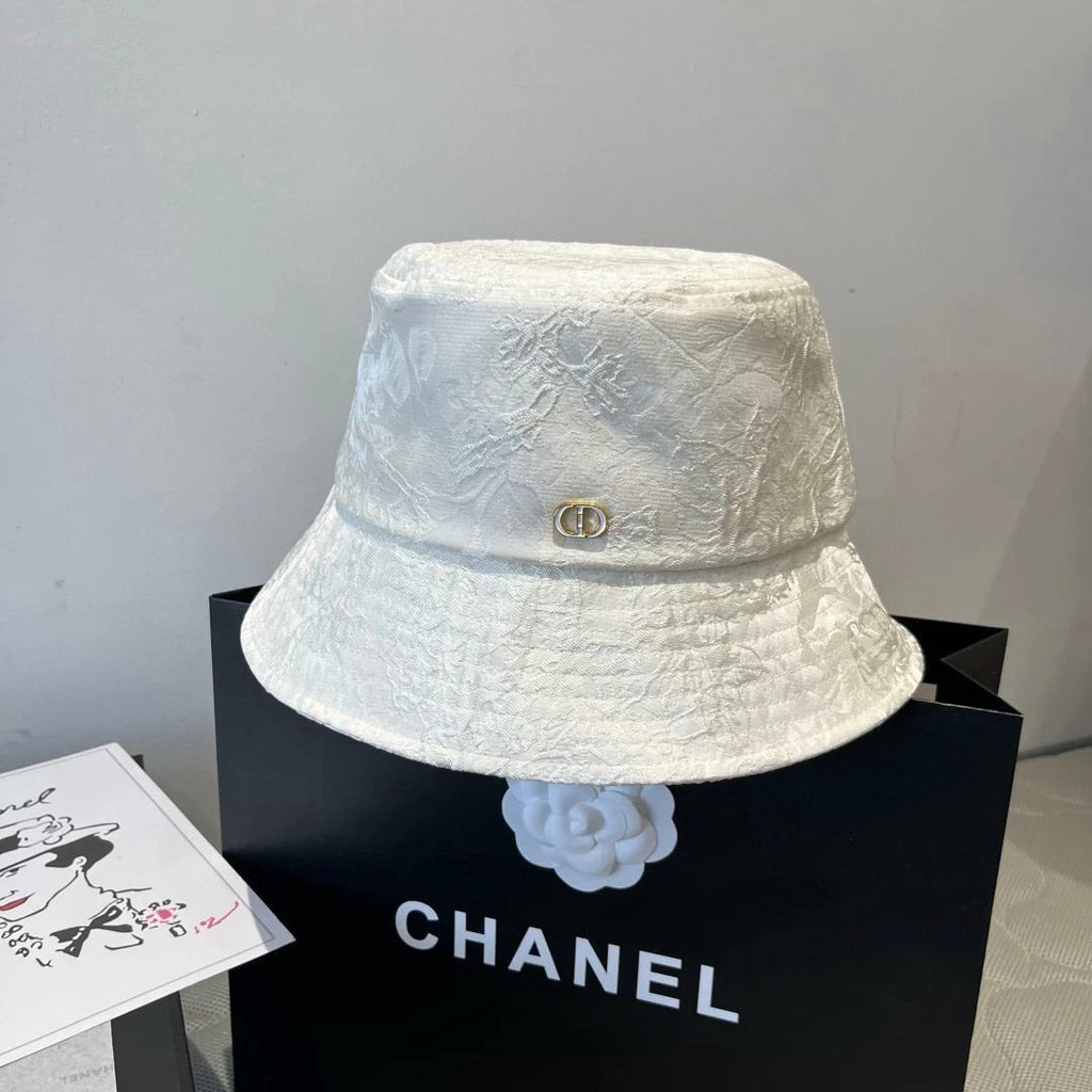 Dior Bucket Jacquard Fabric With Floral Pattern Hat 221086