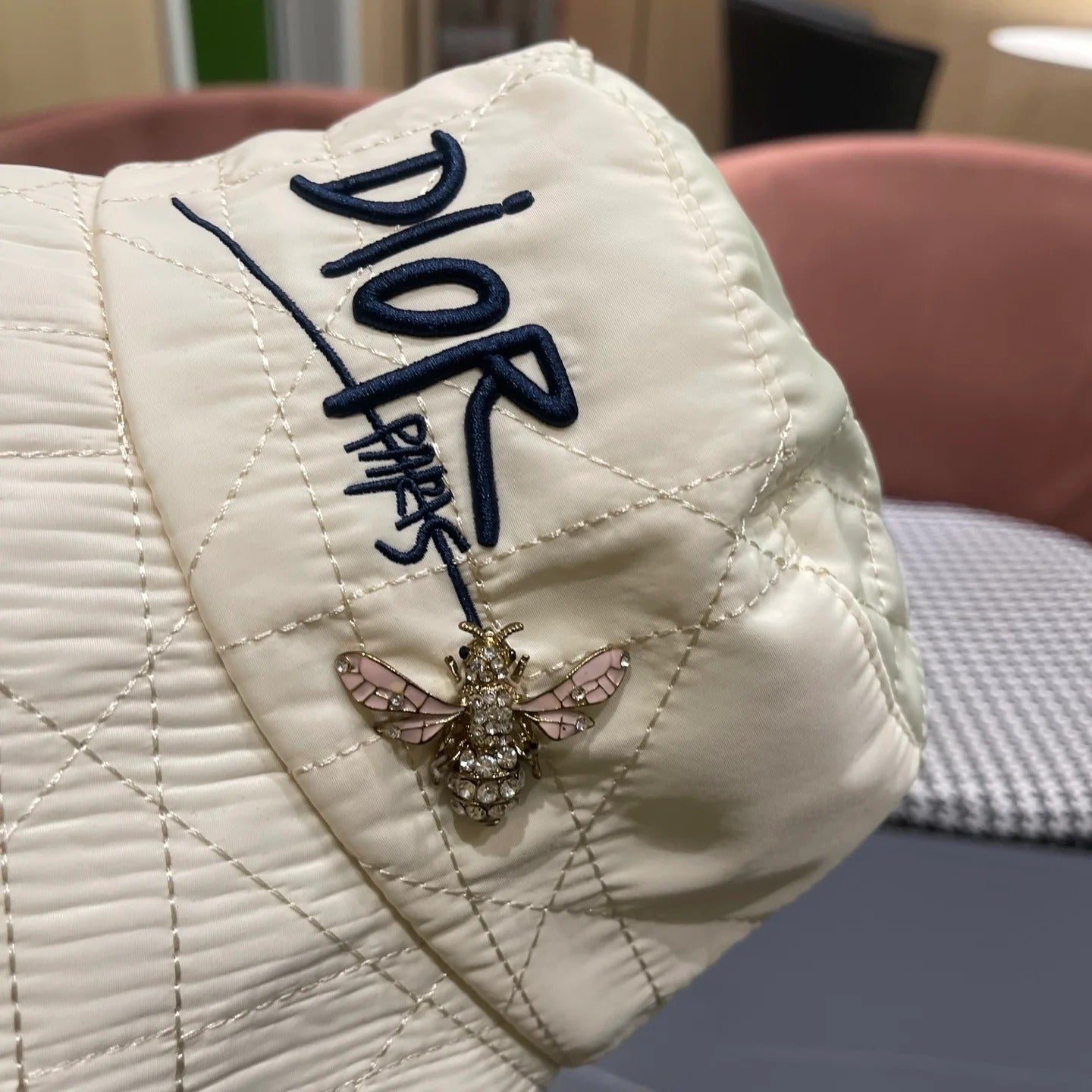 Dior Quilted Bucket Hat 221105