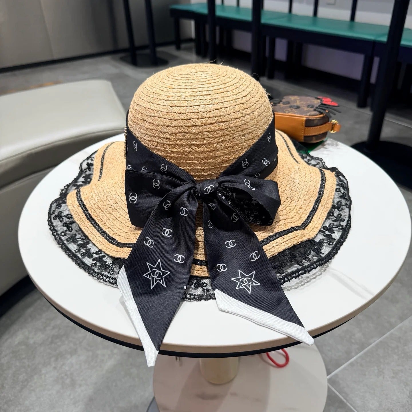 Chanel Sun Hat Raffia 219142