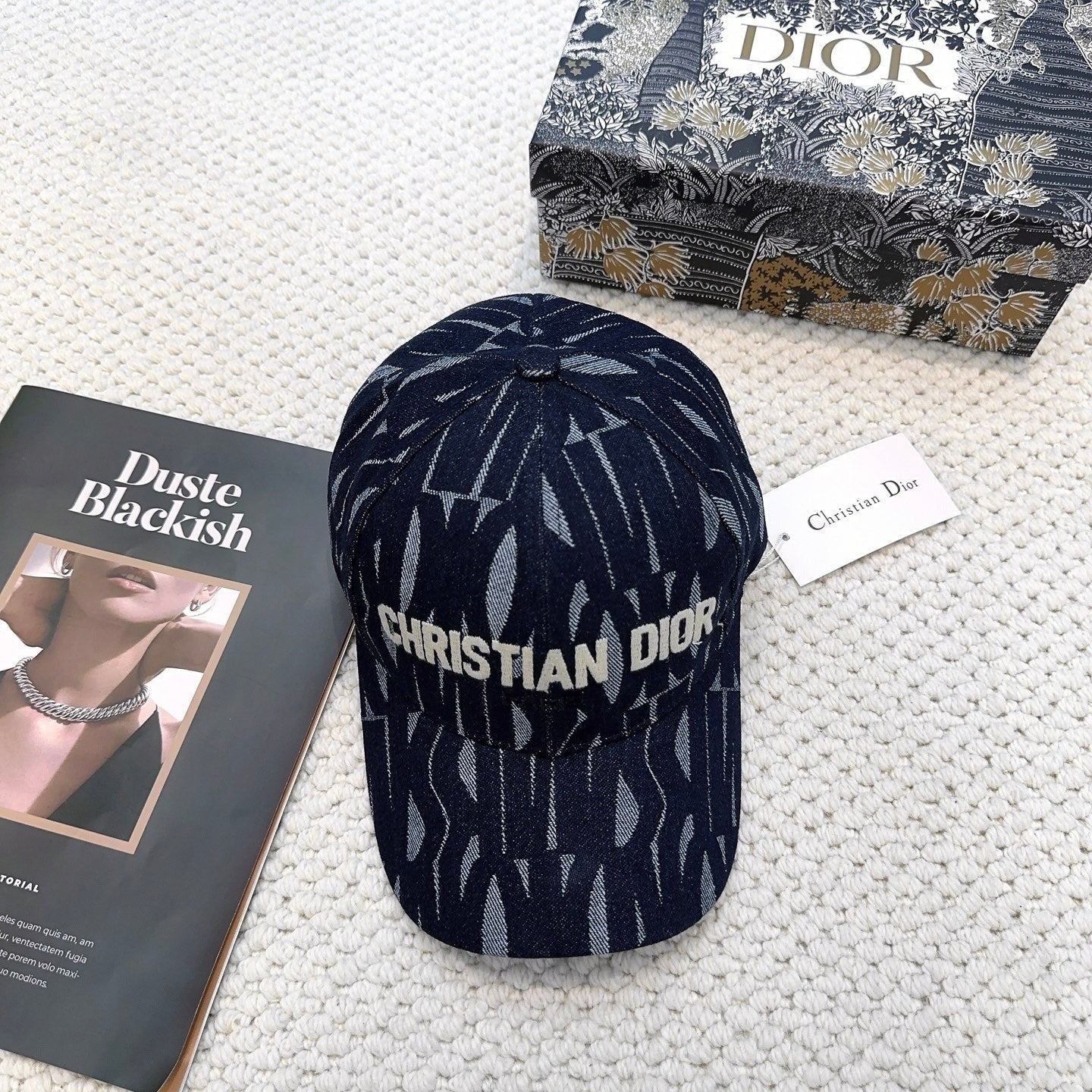CD Monogram Baseball Cap Signature Paris Logo Hat New With Tag 268975
