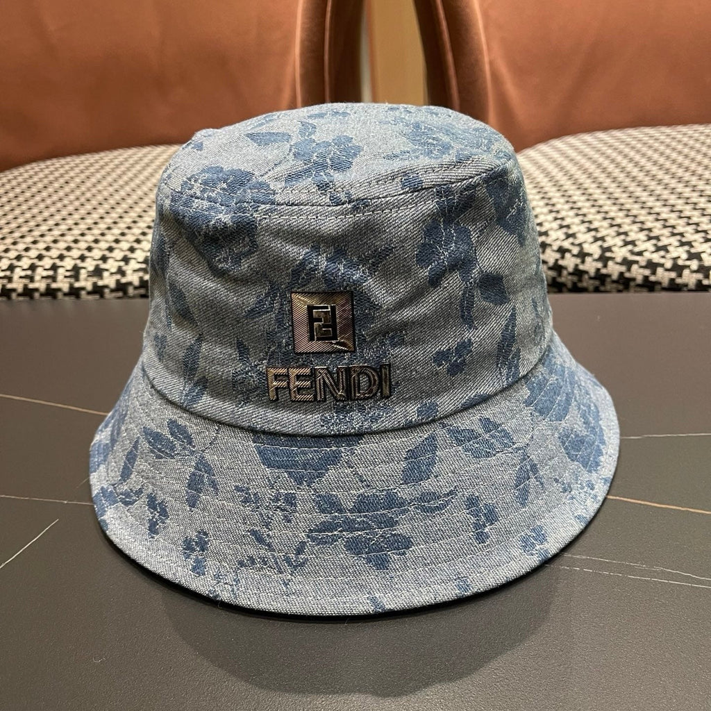 Fendi Embroidered Logo Bucket Hat 221107