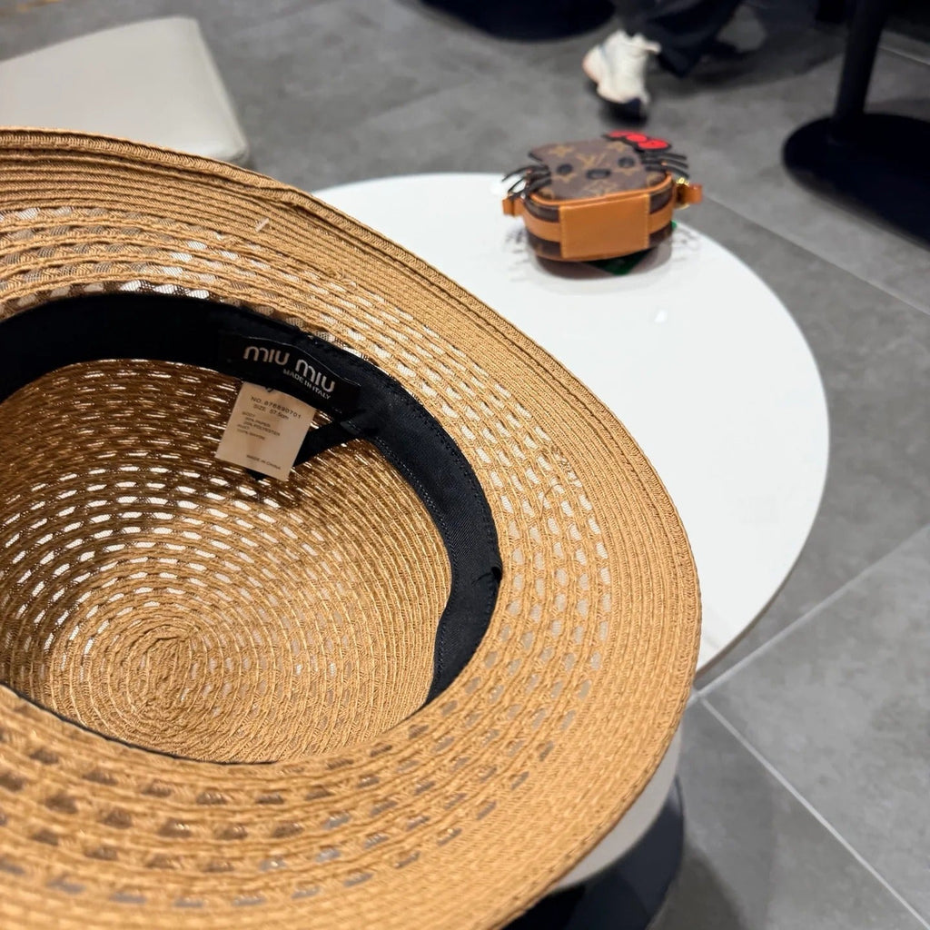 Miumiu Elegant Straw Hat 219118
