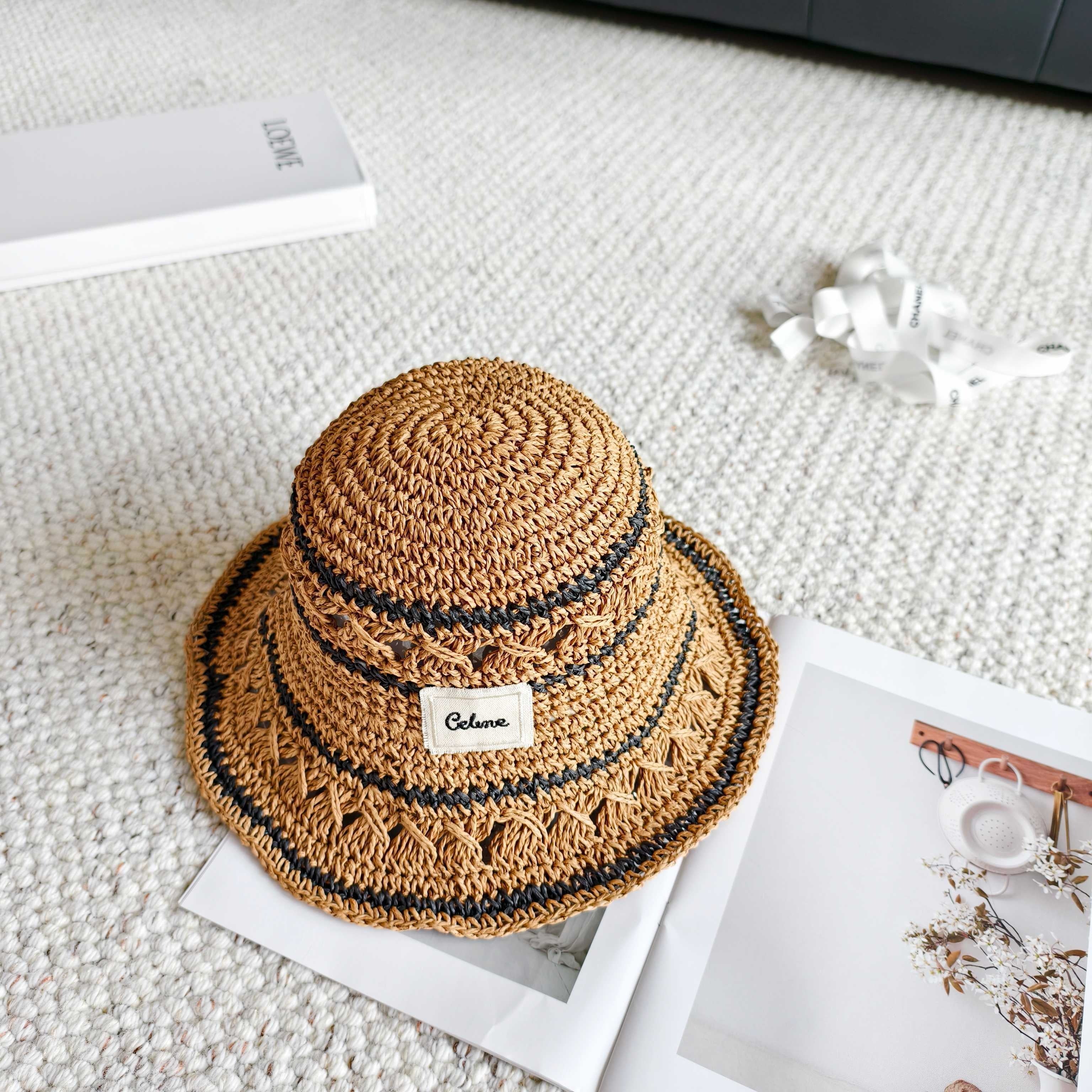 Celine Straw Bucket Hat 240671