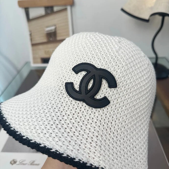 CC Bucket Hat Black and White Wool 216414