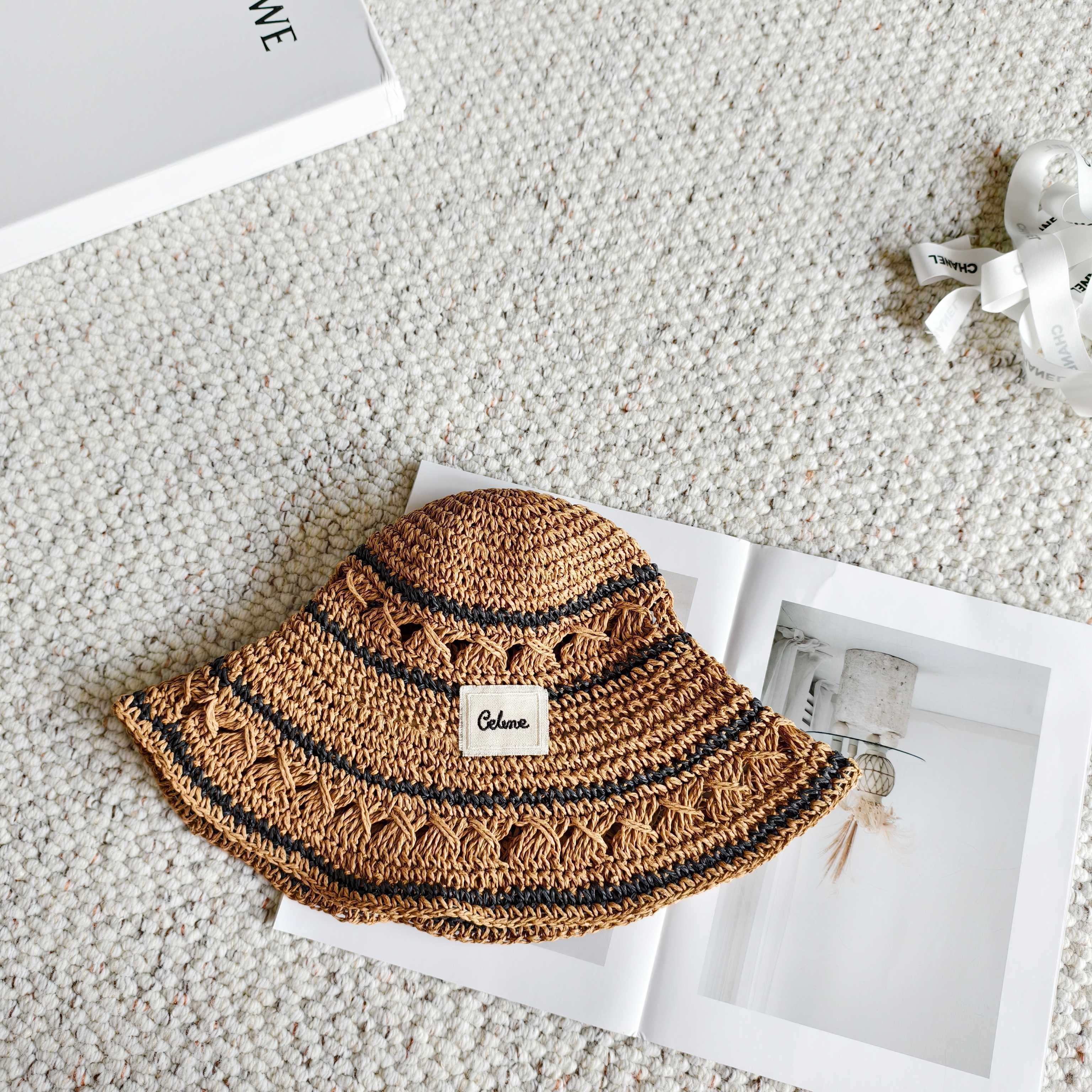 Celine Straw Bucket Hat 240671