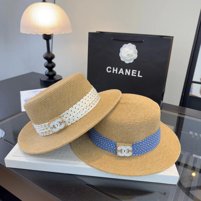 CC Flat-top Straw Hat 262178