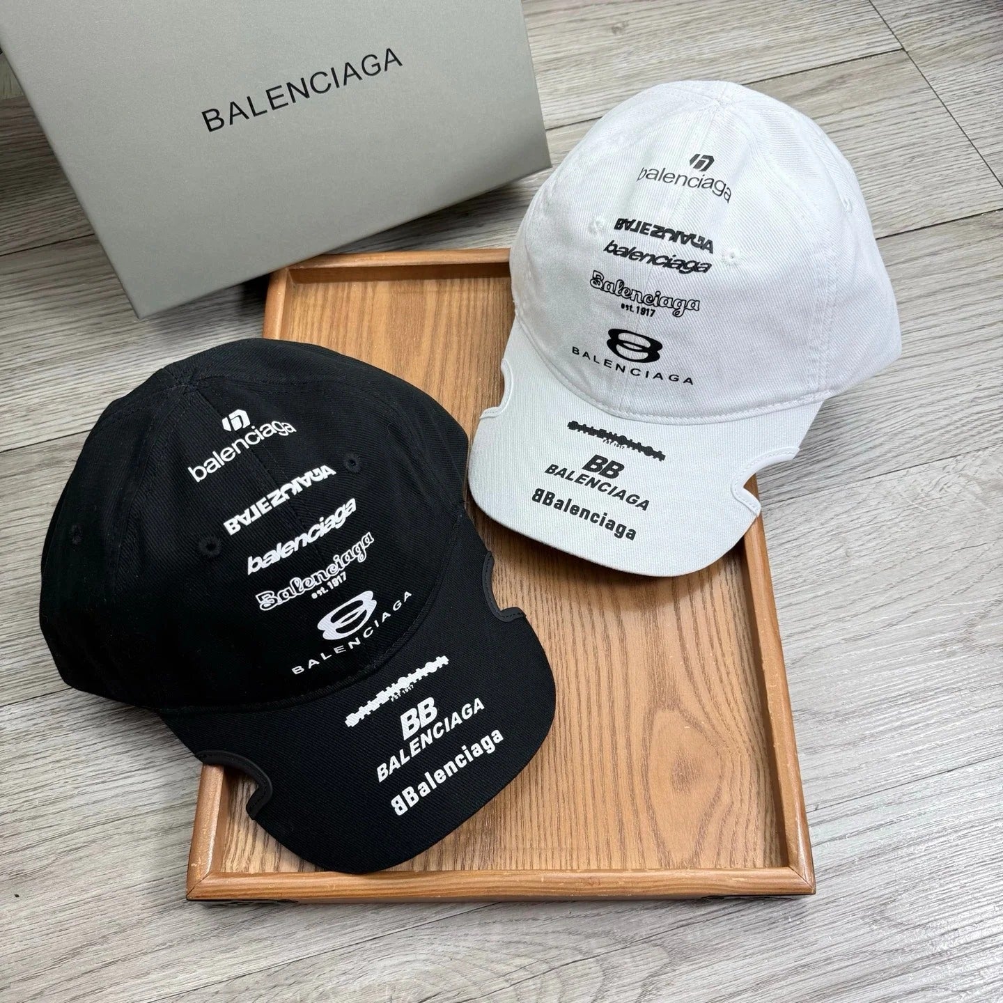 Balenciaga Embroidered Distressed Cotton-twill Baseball Cap 240575