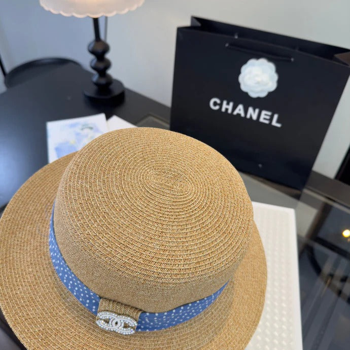 CC Flat-top Straw Hat 262178