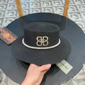 Balenciaga Logo Straw Hat 219086
