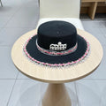 Miumiu Braided Straw-trimmed Bowl Hat 219091