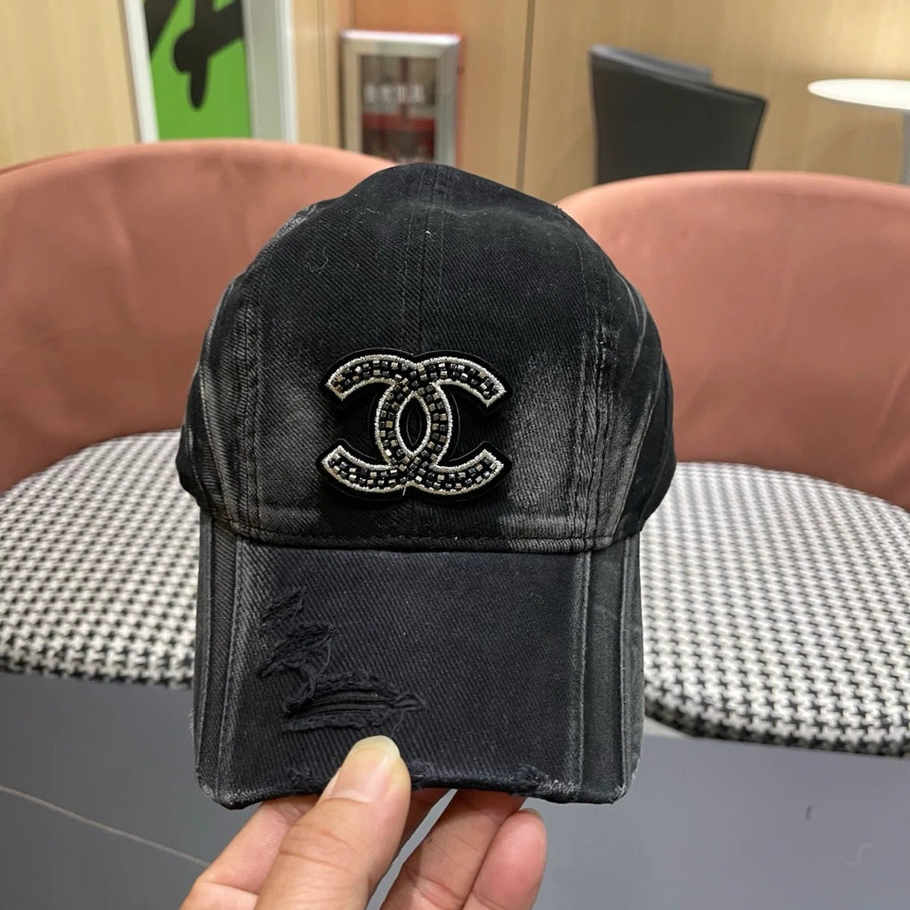 Chanel Embroidered Logo Cap 221124